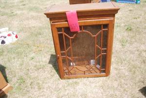 lot 234 image: Curio cabinet Looks like its a top...