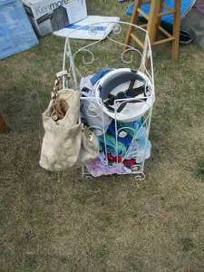 lot 135 image: collapsible metal folding plant sta...