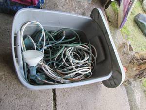 lot 173 image: Covered Tote with an assortment of ...