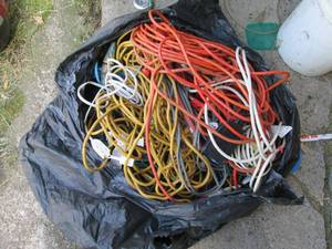 lot 196 image: garbage bag containing multiple ext...