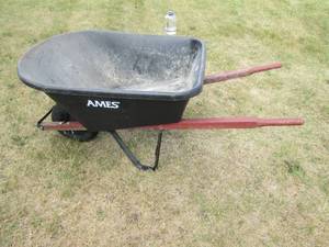 lot 311 image: Ames 3cuft poly wheelbarrow...