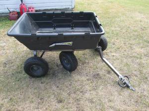 lot 99 image: Tow behind Gorilla Carts 1500lb max...