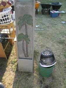 lot 350 image: Hardened Resin Wall hanging water f...