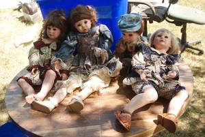lot 19 image: Beautiful Porcelain Dolls, nearly L...