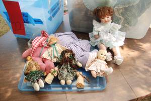 lot 22 image: Lot of dolls that have been Hand-st...