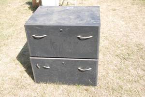 lot 38 image: Two drawer file box...