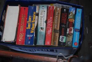 lot 50 image: 6 boxes of books. Hardcover and pap...