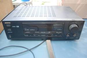 lot 54 image: Onkyo receiver, RCA two deck tape p...