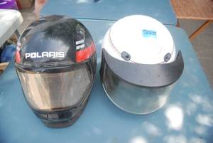 lot 57 image: Lot of two helmets. White one is by...