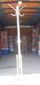 lot 62 image: Brass coat tree...