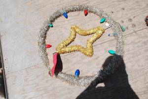 lot 80 image: Star inside a circle. 30inches x 30...