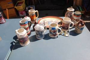 lot 365 image: Lot of Steins and other misc items...