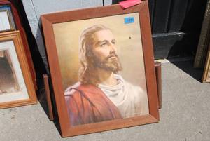 lot 417 image: Portrait of Jesus along with other ...