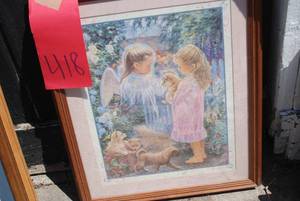 lot 418 image: Framed prints of Anne Geddes babies...