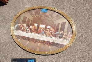 lot 422 image: 24.5x30.5 Gold tone wood framed m...