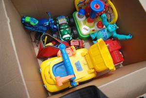 lot 446 image: (2) Boxes of mostly Toddler toys wi...