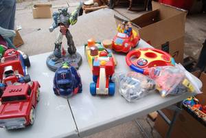 lot 452 image: (2) Boxes of toys ranging from baby...