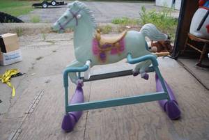 lot 470 image: Ride on Horse suspended on a Spring...