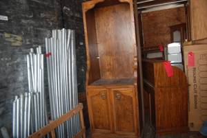 lot 538 image: 2-7 foot tall kitchen cabinet...