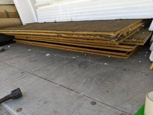lot 112 image: (15) unused 4x8 12 wood fiber b...