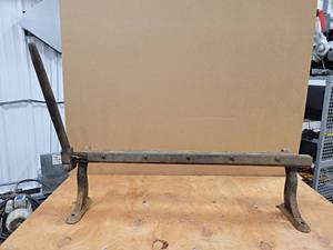 lot 701 image: Vintage Cast Iron Sheet Metal Brake - About 30 Capacity - NO SHIPPING