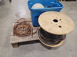 lot 713 image: Pallet of Assorted Copper Tubing and Copper Wire - NO SHIPPING