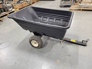 lot 714 image: Agri-Fab Poly Utility Wagon 10cuft - Tires need air - NO SHIPPING