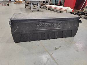 lot 717 image: Delta Packer-75 Poly Pickup Storage Box - About 52 x 19 x 19 - NO SHIPPING