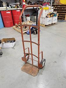 lot 727 image: 2-Wheel Dolly w Hard Tires - NO SHIPPING