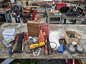 lot 500 image: Large Lot of Misc. - Caster Wheels, SNAP-ON Wheels, Hardware and More - NO SHIPING