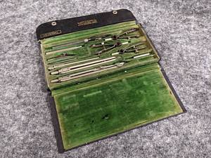 lot 519 image: Vintage Eugene Dietzgen Co. Compass Kit in Case