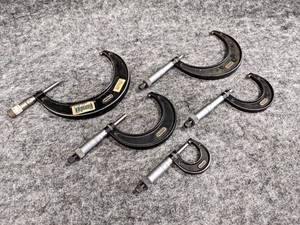 lot 536 image: Set of (5) STARRETT Micrometers - Up to 5