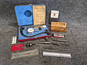 lot 552 image: Dial Indicator Kit and Assorted Gauges, etc.