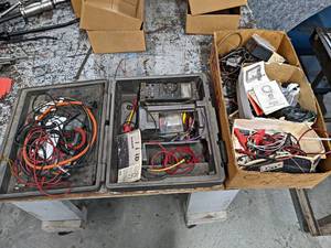 lot 633 image: Fluke Model 77 Multimeter (Wont turn on, Batteries), Assorted Leads and More