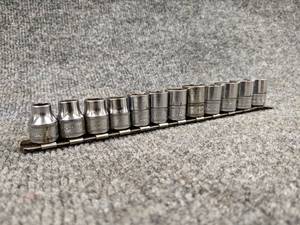 lot 661 image: SNAP-ON Metric 6-Point 38 Drive Sockets - 19mm to 8mm