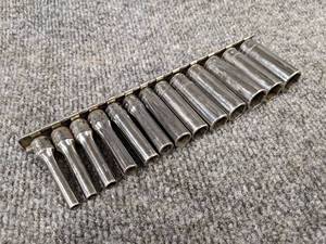 lot 665 image: SNAP-ON Metric 14 Drive 6-Point Deepwell Sockets - 15mm to 4mm