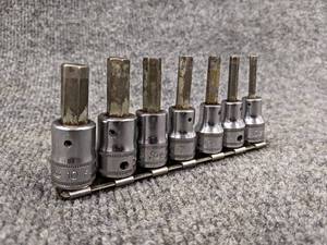 lot 666 image: SNAP-ON Metric 38 Drive Hex Driver Set - From 10mm to 4mm