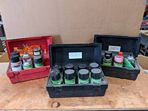 lot 785 image: (3) Boxes w Assorted MagnaFlux Spotcheck Cans and More - Partials - NO SHIPPING