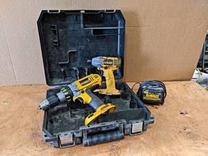 lot 815 image: Lot of Assorted DeWalt 18V Tools and Charger w Case