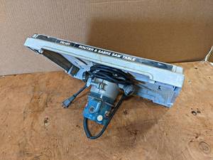 lot 820 image: BOSCH Router w Router Table Top - NO SHIPPING