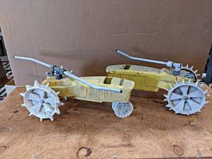 lot 855 image: Pair of Tractor Lawn Sprinklers - Cast Iron Bodies - One needs new head