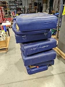 lot 862 image: Lot of (10) Aircraft Seat Cushions - See Pictures for Details - NO SHIPPING