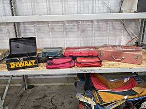 lot 884 image: Lot of EMPTY Tool Cases - Milwaukee, SNAP-ON, DeWalt and More - NO SHIPPING