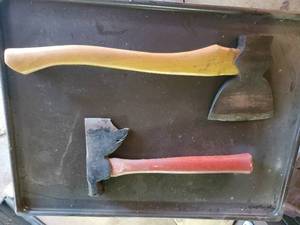 lot 109 image: Broad Hatchet and Carpenters Hammer