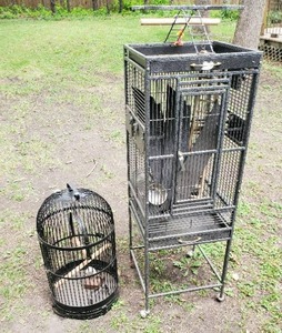 lot 172 image: Two Metal Bird Cages
