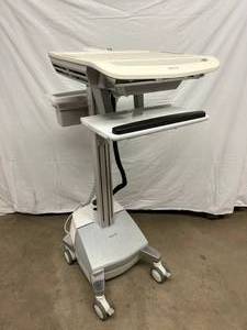 LAST ONE MSRP $6000 Ergotron StyleView EMR Laptop Notebook Sit To Stand Locking Powered Cart for Healthcare, Inventory &amp At Home Portable Office Desk - Great Used Condition - Untested - Electronics Not Included No Key