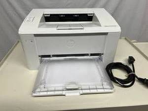 MSRP $450&nbspHP LaserJet Pro M102w Wireless Laser Printer, Works with Alexa (G3Q35A)- Tested As Working