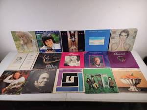 15 Vintage Very Assorted Vinyl Records- Linda Ronstadt to The Man with The Golden Arm Soundtrack