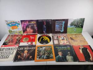 15 Hip Vintage Vinyl Records- The Gene Pitney Story, Charlie McCoys Greatest Hits, Strings A Fire, And More