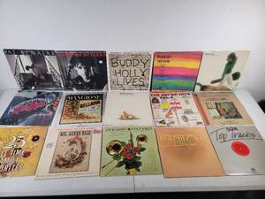 15 Iconic Vintage Vinyl Records- Pat Benatar, Eddie & The Cruisers Soundtrack , Manilow Magic, Buddy Holly Lives, and More